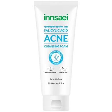 Innsaei Salicylic Acid Acne Solution Cleansing Foam-150 ml - Rokomari product